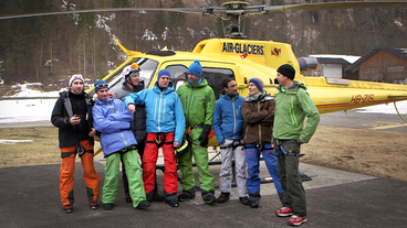 Bild: SWR Teilnehmer Heli-Skiing