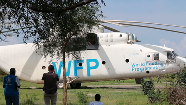 Hubschrauber des Welternährungsprogramms