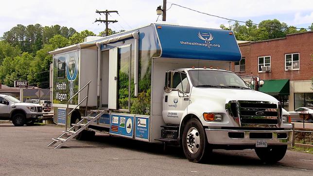 "The Health Wagon" fährt arme Gemeinden im Südwesten von Virginia an.
