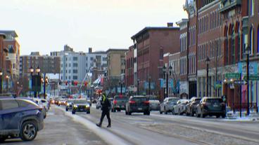 Straße in Manchester / New Hampshire 