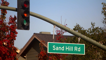 Strassenschild Sand Hill Road