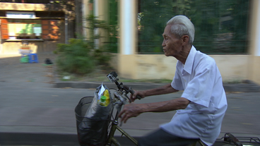 Duong Van Ngo auf dem Fahrrad