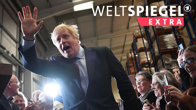 Der britische Premierminister Boris Johnson bei einer Wahlkampfveranstaltung
