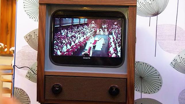 Fernseher mit Programmen von damals