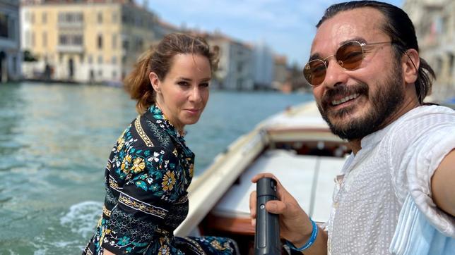 Hamed Ahmadi und Natalie Amiri in Venedig