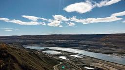 Baustelle des Staudamms Site C