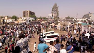 Demonstranten in Khartum