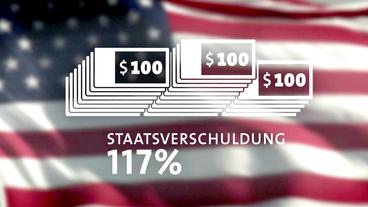 Bild: NDR Grafik: Staatsverschuldung der USA