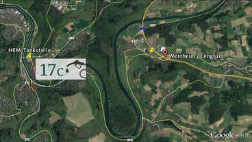 Bild: Das Erste 17 Cent weniger kostet es nur ein paar km von der Autobahn entfernt.