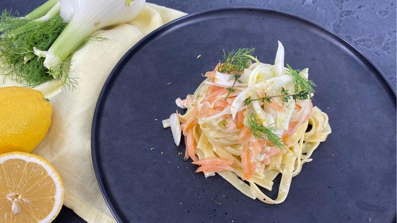 Video: Rezept: Lachs-Tagliatelle... - ARD-Buffet - ARD | Das Erste