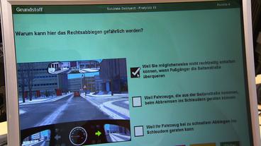 Bild: SR Blick auf den Bildschirm