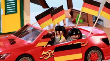 Bild: SR Autokorso während der WM.