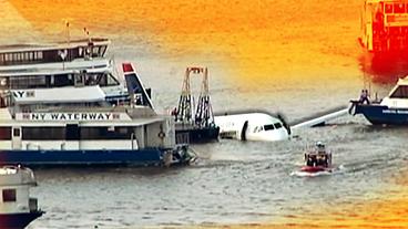 Bild: Colourbox Boeing im Hudson notgelandet