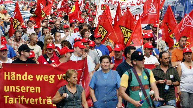 Bild: dpa Protest gegen Tarifflucht