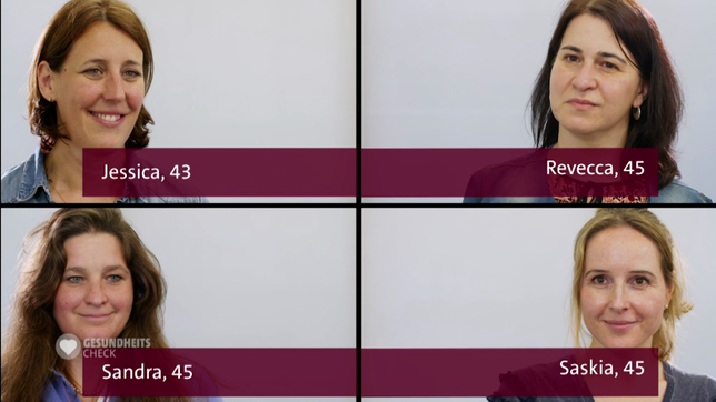 Bild: Das Erste Vier Frauen testen vier Cremes mit Q10.