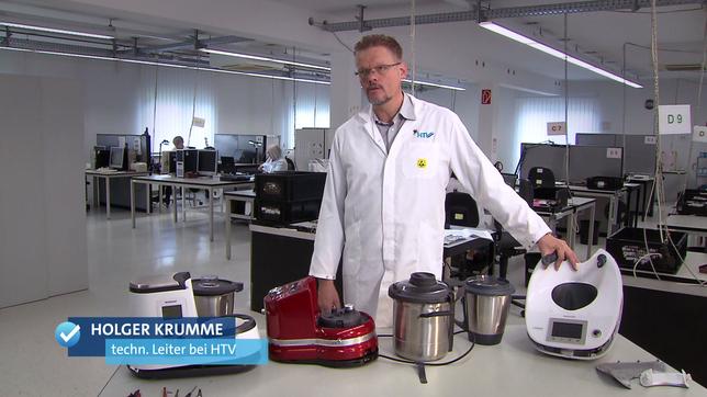 Bild: SWR Küchenmaschinen von Vorwerk , Lidl und KitchenAid im Langzeitbelastungstest