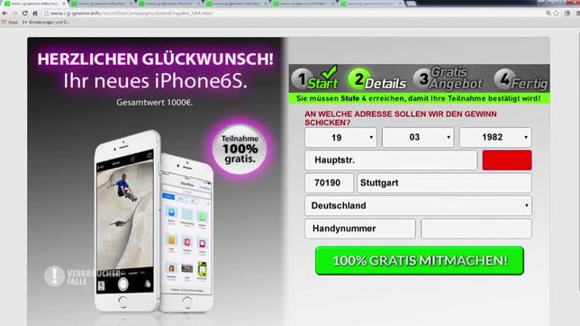 Bild: SWR Falsche Gewinnversprechen