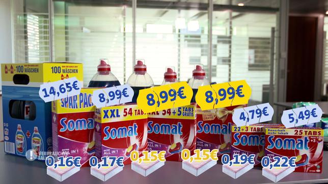 Bild: SWR Somat-Packungen