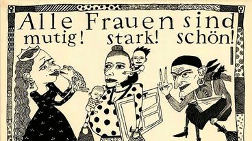 Bild: Anke Feuchtenberger Plakat des unabhängigen Frauenverbandes der DDR.