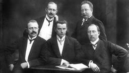 v.l.n.r. Die Opels: Wilhelm, Fritz, Ludwig, Carl und Heinrich