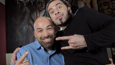 Bild: SWR/Christoph Schmitz Bülent Ceylan und sein Bodyguard Ali Ghoul