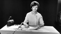 WDR-Fernsehansagerin Claudia Doren (1962) kündigt das folgende Programm an – heute kaum mehr vorstellbar.