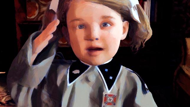 Bild: SWR/brave new work/Little Dream Die kleine Elsa salutiert.