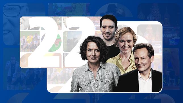 Bild: picture alliance/zb|Kirsten Nijhof/SvenSimon|Malte Ossowski/dpa|Christian Charisius/Panama Pictures|Christoph Hardt; Montage: BR ARD-Jahresrückblick 2022