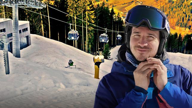 Felix Neureuther, im Hintergrund die Garmischer Berge