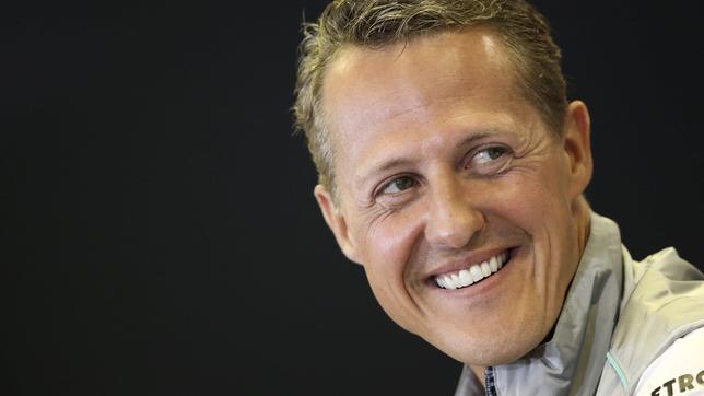 Bild: dpa/Valdrin Xhemaj Michael Schumacher bei einer Pressekonferenz im Jahr 2012.