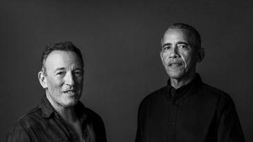 Bild: picture alliance / AP/Rob DeMartin Barack Obama und Bruce Springsteen.