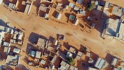Drohnenaufnahme von Nouakchott, Mauretanien, Mohamedou Slahis Heimatstadt.