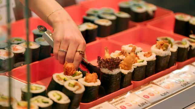 Sushi Maki-Rollen als Snack zwischendurch.