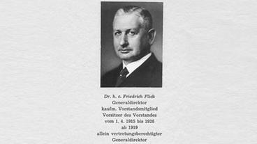 Friedrich Flick als Generaldirektor der Charlottenhütte