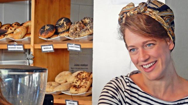 Bild: SWR/Bernd Seidl Von Boston nach Berlin: Aus ihrer amerikanischen Heimat hat Laurel Kratochvila ihre Leidenschaft für Bagels mitgebracht.