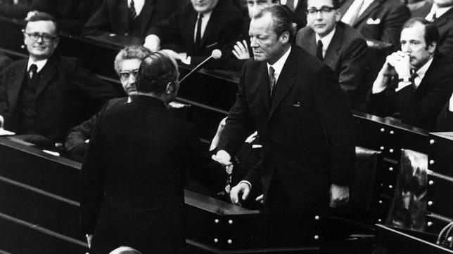 Willy Brandt und Rainer Barzel