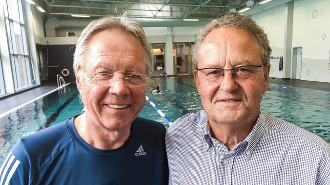 Bild: MDR Wolfgang Kremer und Frank Wiegand, BRD- und DDR-Schwimmer, Olympia 1964 und 1968