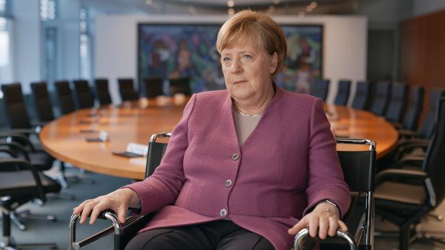 Angela Merkel im Gespräch zu ANGELA MERKEL - IM LAUF DER ZEIT