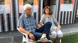 Charly und Regina Schlottmann auf dem Campingplatz Neuharlingersiel