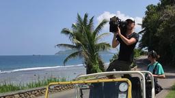 Da arbeiten, wo andere Urlaub machen: Dreharbeiten auf Mahé, der größten Insel der Seychellen.