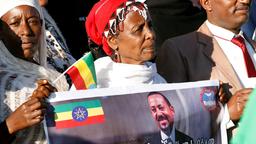 Abiy Ahmed Supporters in Addis Abeba