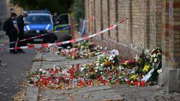 Trauerbekundungen nach dem Anschlag auf die Synagoge in Halle. 