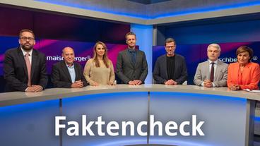 Bild: WDR/Oliver Ziebe Die Gäste (v.l.n.r.): Paul Ronzheimer, Gregor Gysi, Jagoda Marinić, Florian Schroeder, Karl-Theodor zu Guttenberg, Carlo Masala