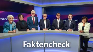 Bild: WDR/Oliver Ziebe Die Gäste (v.l.n.r.): Ulrike Herrmann, Mariam Lau, Theo Koll, Sebastian Ebel, Bernd Baumann, Philipp Amthor