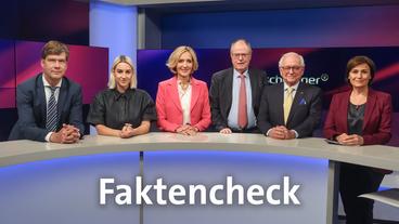 Die Gäste (v.l.n.r.): Christoph Schwennicke, Victoria Reichelt, Petra Gerster, Peer Steinbrück, Wolfgang Ischinger