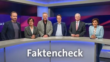 Bild: WDR/Oliver Ziebe Die Gäste (v.l.n.r.): Georg Restle, Mariam Lau, Jörg Pilawa, Karl Lauterbach, Roland Koch
