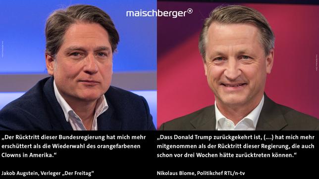 Bild: Beide WDR/Oliver Ziebe Jakob Augstein und Nikolaus Blome