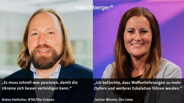 Bild: CC BY 4.0/Paul Bohnert; WDR/Oliver Ziebe Anton Hofreiter Janine Wissler