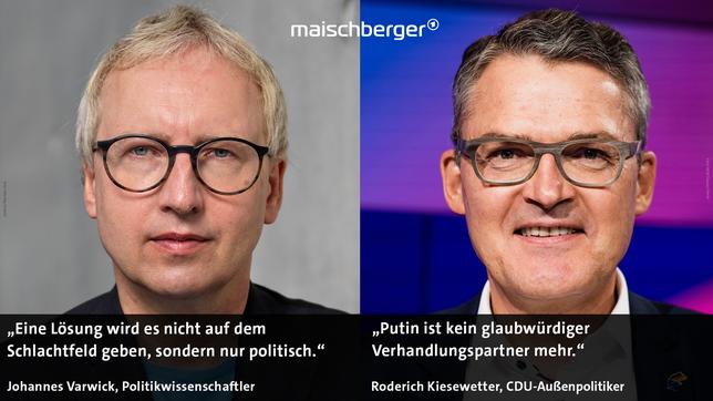 Bild: Henning Schacht; WDR/Thomas Kierok Johannes Varwick und Roderich Kiesewetter