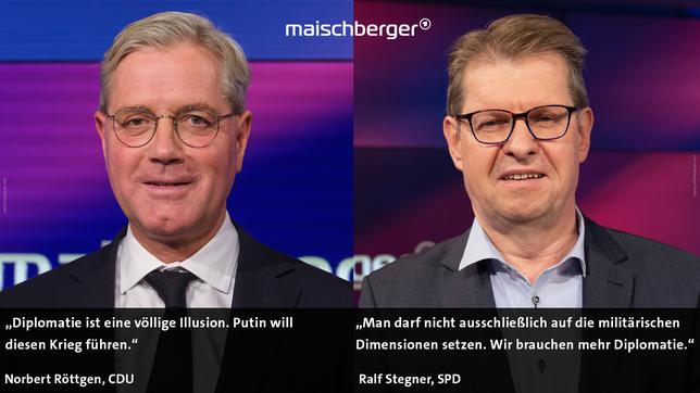 Bild: Beide WDR/Oliver Ziebe Norbert Röttgen und Ralf Stegner